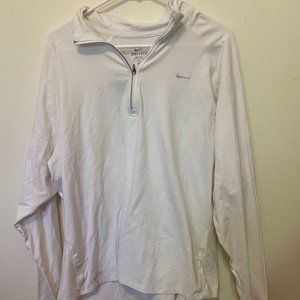 White Nike Quarter Zip